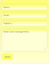 Free PHP Contact Form Script Yellow